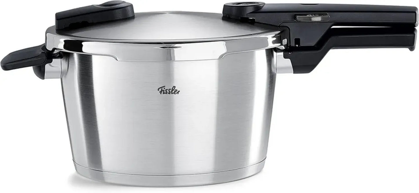 Autocuiseur Fissler Vitaquick Premium 4,5L, Acier Inoxydable, 2 Modes de Cuisson, Compatible Induction, Fabriqué en Allemagne