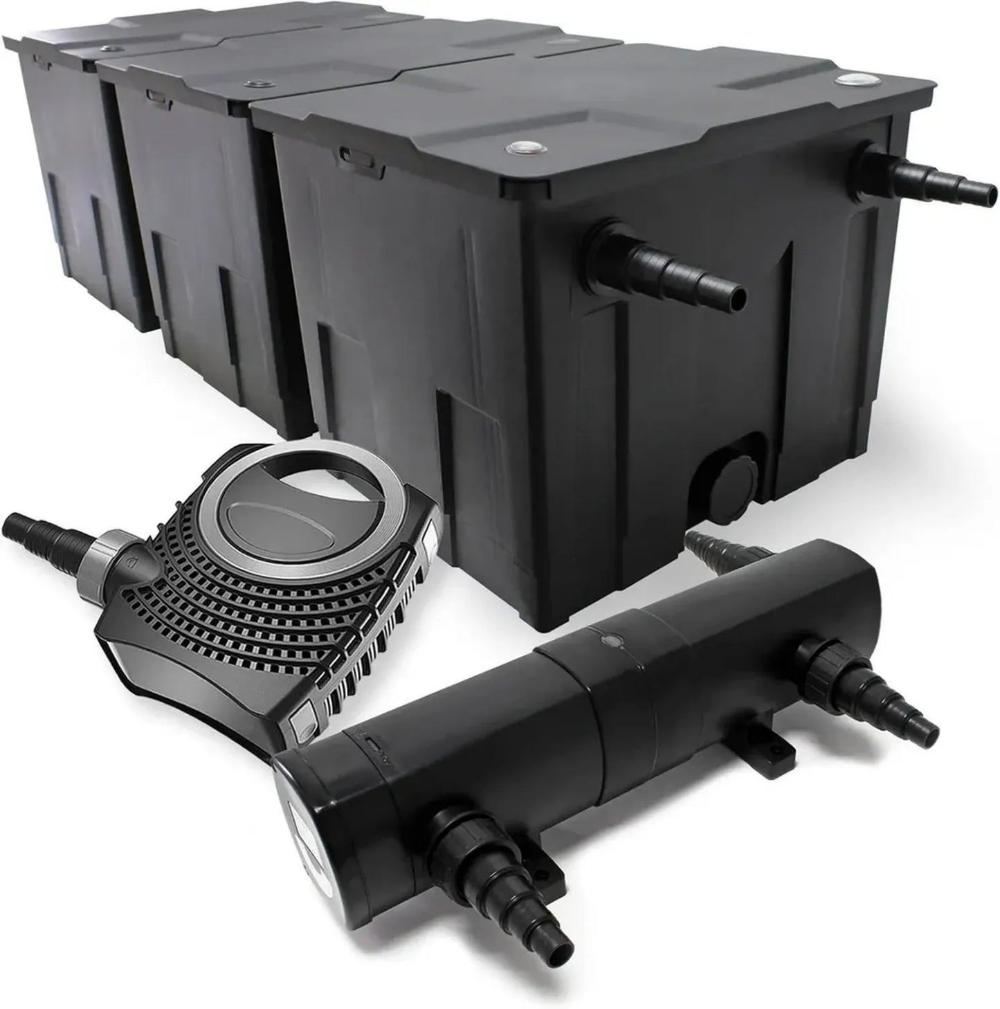 Système de Filtration pour Bassin jusqu'à 90000 L avec Pompe 10000 L/h et Lampe UVC 36W