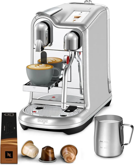 Machine à Café Nespresso Creatista Pro, Acier Inoxydable, Par Sage