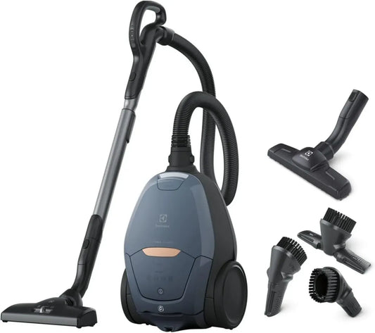 Aspirateur avec Sac Ultra Silentieux Electrolux Pure D8, 57dB, Puissance Auto Intelligente, Commande LED - Bleu