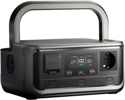 ALLPOWERS P300 Centrale Électrique Portable 256Wh LFP, UPS, Recharge Rapide, 300W/600W Pic, Générateur Silencieux pour Camping, Jardin et Événements