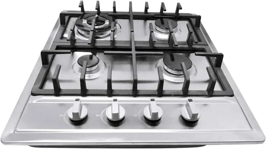 Table de cuisson encastrable à gaz 4 brûleurs pour gaz naturel et propane