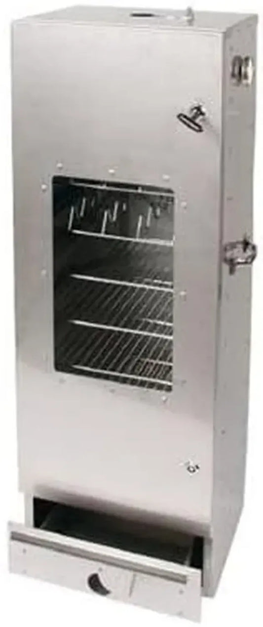 Fumoir en inox 120 x 39 x 33 cm avec vitre - SMOKI-Räuchertechnik