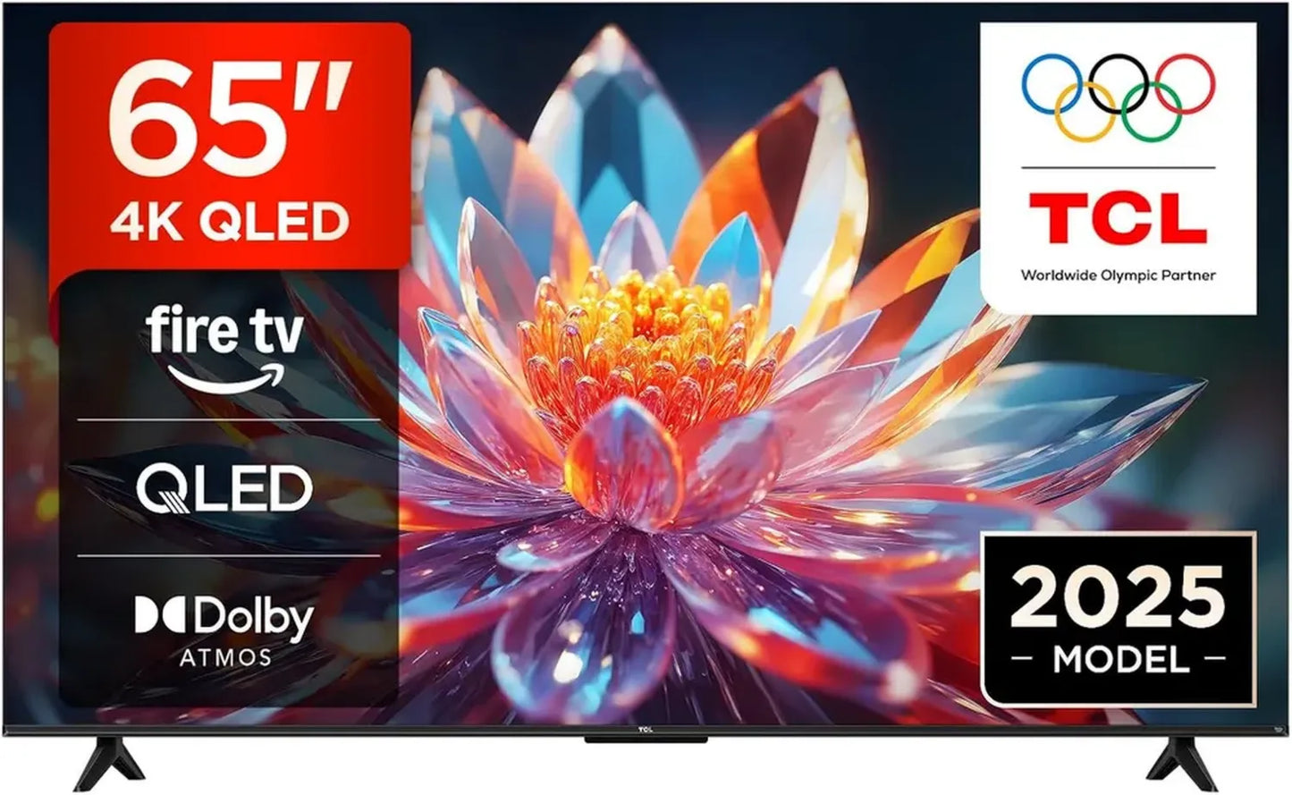 TCL 65T6C Téléviseur Intelligent QLED 4K UHD 65 Pouces, HDR Dolby Atmos