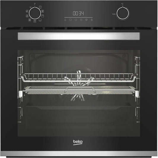 Four Encastrable Multifonction Pyrolyse 72L Noir/Inox Classe A+
