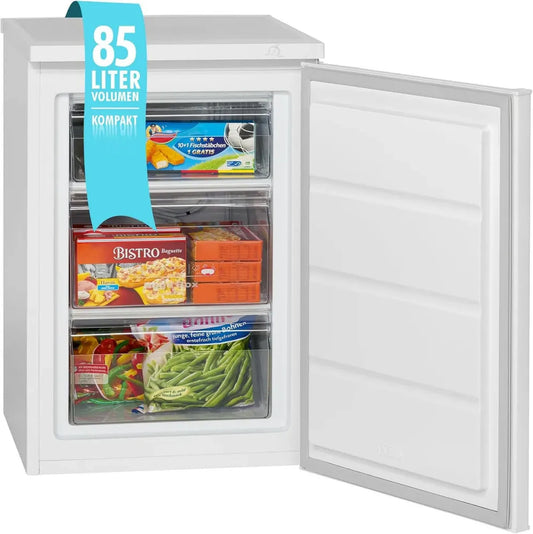 Congélateur autonome Bomann 85L blanc avec éclairage LED